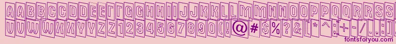AAlternatitulcmdnotl Font – Purple Fonts on Pink Background