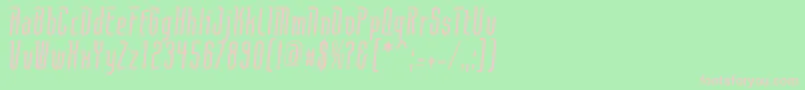 ContactLight Font – Pink Fonts on Green Background