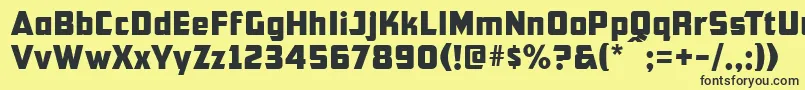 Cfb1AmericanPatriotNormal Font – Black Fonts on Yellow Background