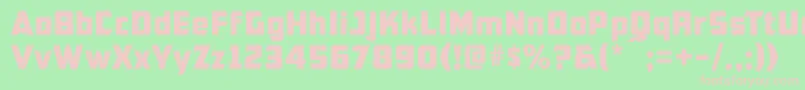 Cfb1AmericanPatriotNormal Font – Pink Fonts on Green Background