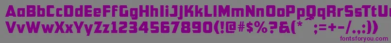 Cfb1AmericanPatriotNormal Font – Purple Fonts on Gray Background