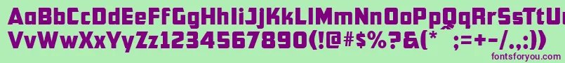 Cfb1AmericanPatriotNormal Font – Purple Fonts on Green Background