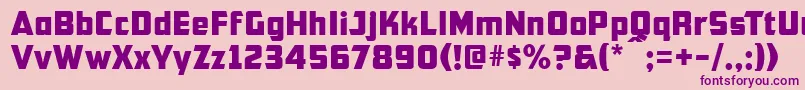 Cfb1AmericanPatriotNormal Font – Purple Fonts on Pink Background