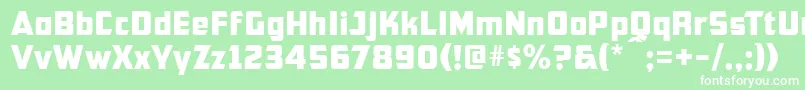 Cfb1AmericanPatriotNormal Font – White Fonts on Green Background