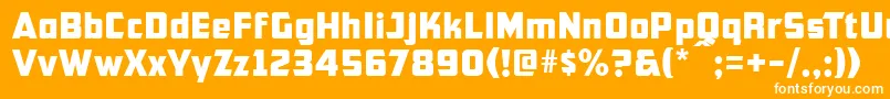 Cfb1AmericanPatriotNormal Font – White Fonts on Orange Background