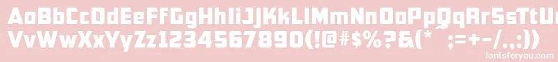Cfb1AmericanPatriotNormal Font – White Fonts on Pink Background