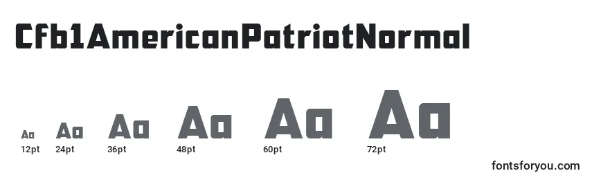 Размеры шрифта Cfb1AmericanPatriotNormal (42705)