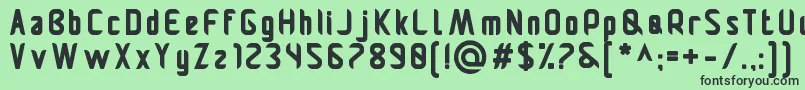 Pamekasanb Font – Black Fonts on Green Background