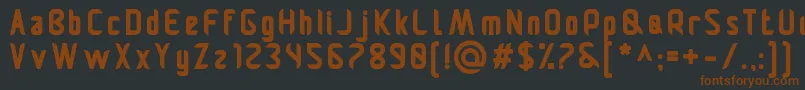 Pamekasanb Font – Brown Fonts on Black Background