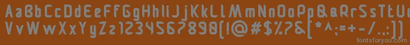 Pamekasanb Font – Gray Fonts on Brown Background