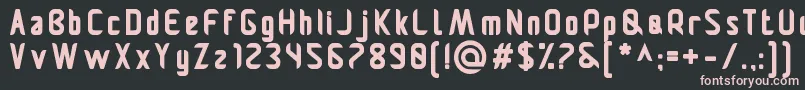 Pamekasanb Font – Pink Fonts on Black Background