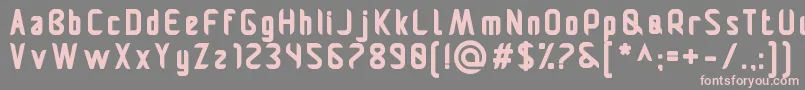 Pamekasanb Font – Pink Fonts on Gray Background