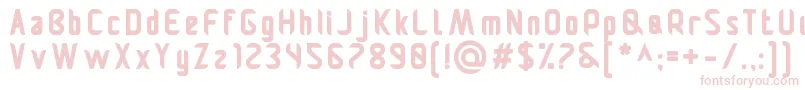 Pamekasanb Font – Pink Fonts on White Background