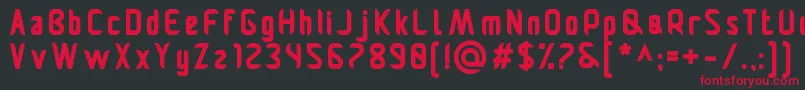 Pamekasanb Font – Red Fonts on Black Background