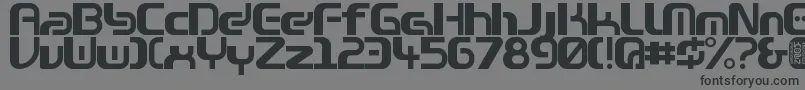 Zone99left-Schriftart – Schwarze Schriften auf grauem Hintergrund