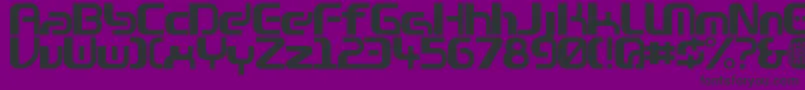 Шрифт Zone99left – чёрные шрифты на фиолетовом фоне