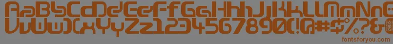 Zone99left Font – Brown Fonts on Gray Background