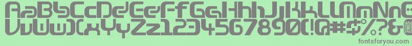 Zone99left Font – Gray Fonts on Green Background
