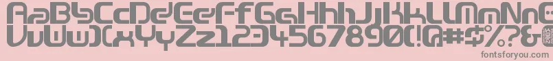 Zone99left Font – Gray Fonts on Pink Background
