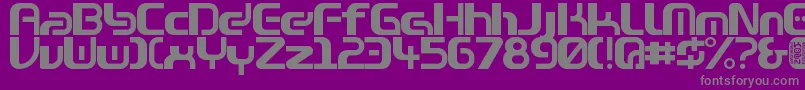 Zone99left Font – Gray Fonts on Purple Background