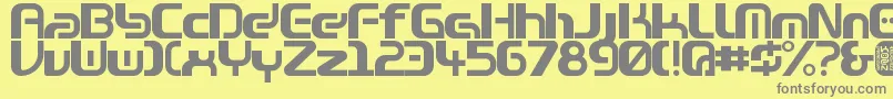 Zone99left Font – Gray Fonts on Yellow Background