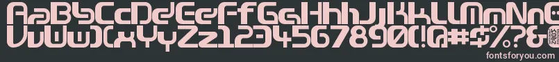Zone99left Font – Pink Fonts on Black Background