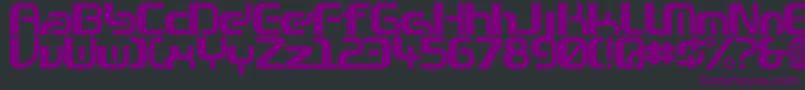 Zone99left Font – Purple Fonts on Black Background