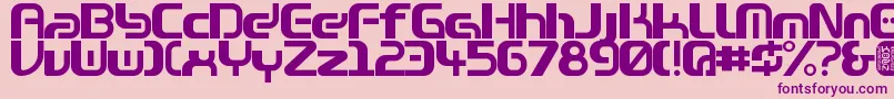 Zone99left Font – Purple Fonts on Pink Background