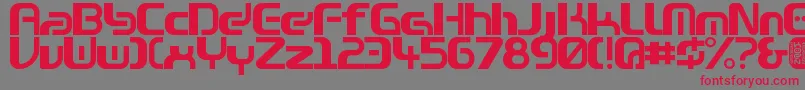 Zone99left Font – Red Fonts on Gray Background