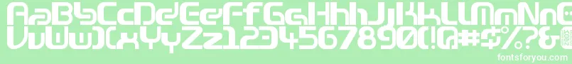 Zone99left Font – White Fonts on Green Background