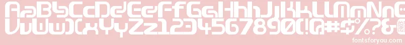 Zone99left Font – White Fonts on Pink Background