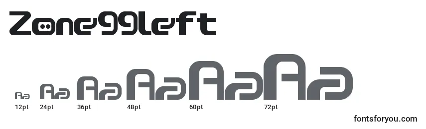 Zone99left Font Sizes
