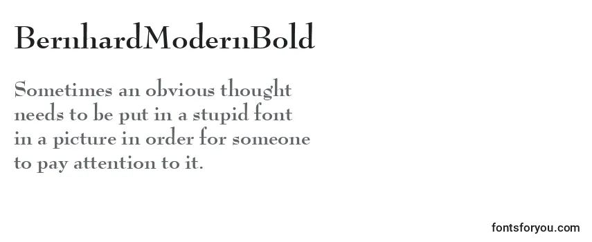 BernhardModernBold Font