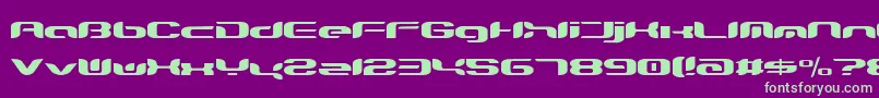 Teknrn ffy Font – Green Fonts on Purple Background