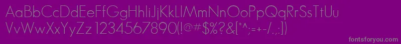 Шрифт Sanderson – серые шрифты на фиолетовом фоне