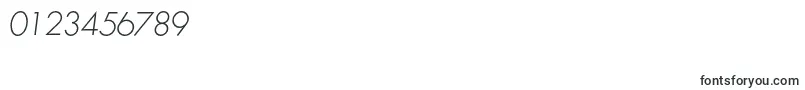 Fonte SemplicitaLightItalic – fontes para números e dígitos