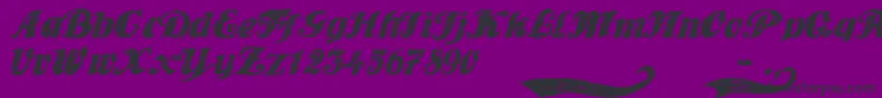 PlayerOne Font – Black Fonts on Purple Background