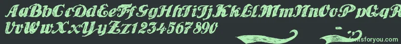 PlayerOne Font – Green Fonts on Black Background