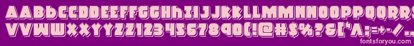 Racketsquadpunch Font – Pink Fonts on Purple Background