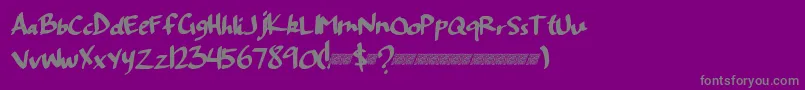 Fiftyshadowsdt Font – Gray Fonts on Purple Background