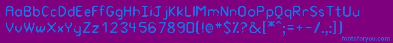 CuneiformMedium Font – Blue Fonts on Purple Background