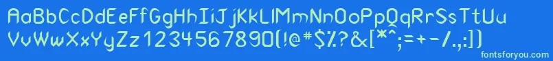 CuneiformMedium Font – Green Fonts on Blue Background