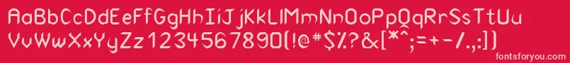 CuneiformMedium Font – Pink Fonts on Red Background