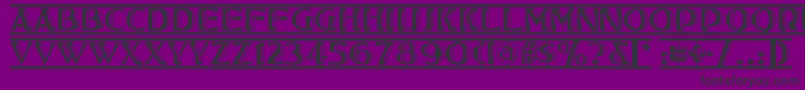 Tucsontwostepnf Font – Black Fonts on Purple Background