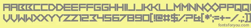 Подробнее о шрифте FlobOutABork Шрифт FlobOutABork – серые шрифты на жёлтом фоне