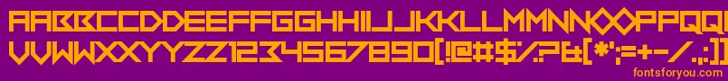 En savoir plus sur la police FlobOutABork Police FlobOutABork – polices orange sur fond violet