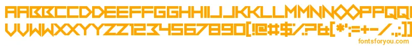 FlobOutABork-fontti – oranssit fontit