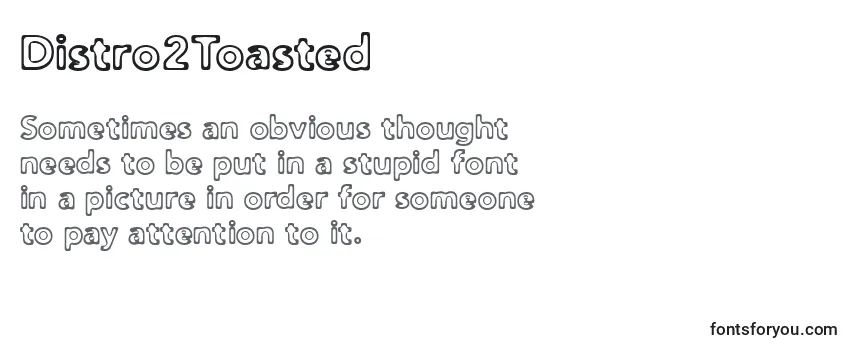 Review of the Distro2Toasted Font