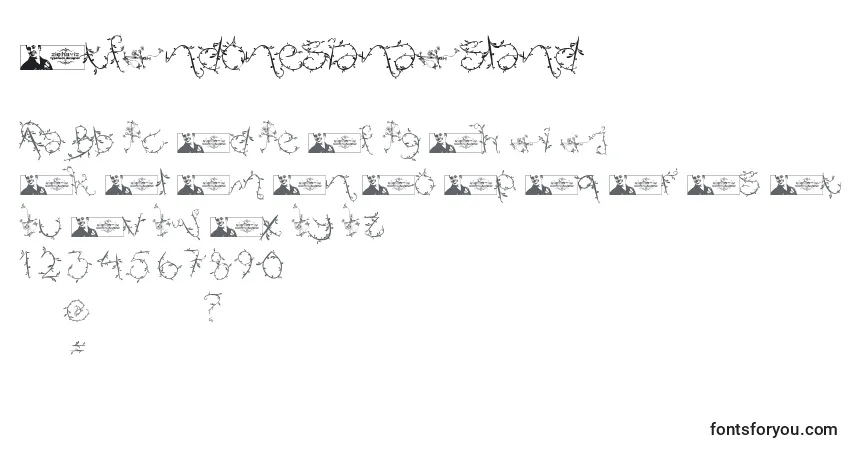 Schriftart FtfIndonesianaIsland (42733) – Alphabet, Zahlen, spezielle Symbole