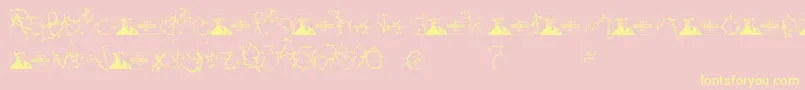 FtfIndonesianaIsland Font – Yellow Fonts on Pink Background